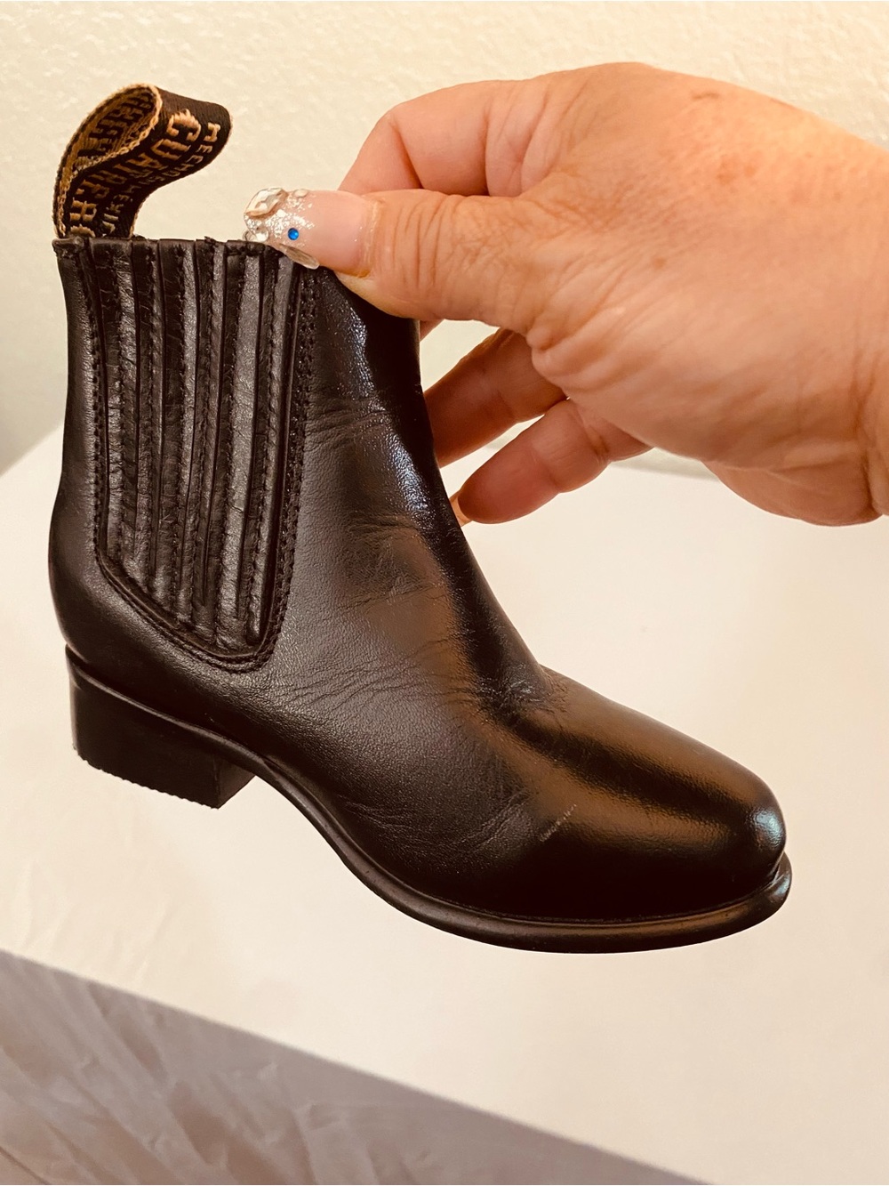 Blundstone Kids Black Leather Chelsea Boots